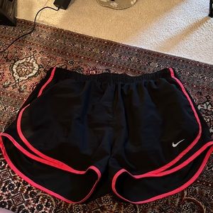 Like new black and pink Nike shorts